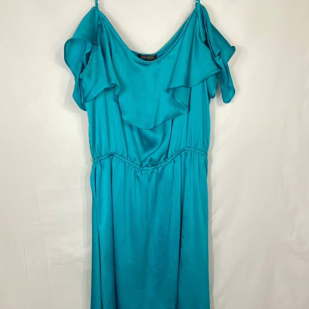 Y2K BISOU BISOU Blue Frilly Sundress